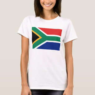 Zuid-Afrika vlag x kaart T-Shirt