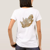 Zuid-Afrika Vlag x Landkaart T-shirt (Achterkant)