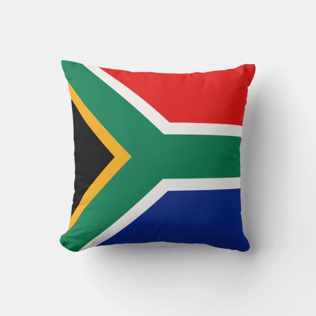 Zuid-Afrika Vlag x Vlag Pijler Kussen (Voorkant)