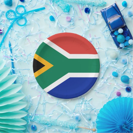 Zuid-Afrika vlag Zuid-Afrikaans patriottisch Papieren Bordje (Feest)
