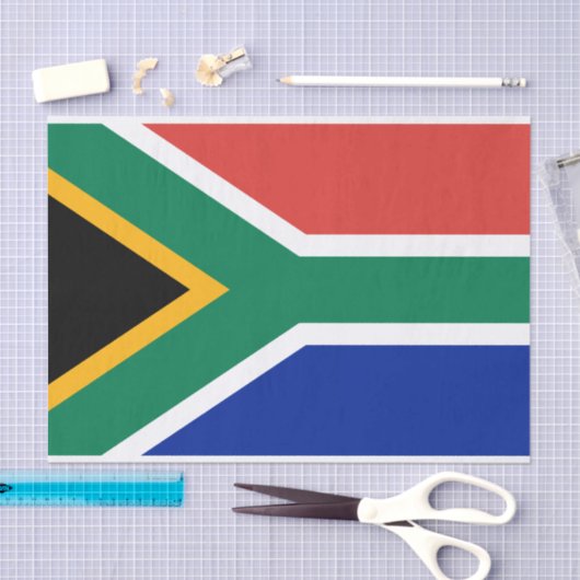 Zuid-Afrika vlag Zuid-Afrikaans patriottisch Tissuepapier (Craft)