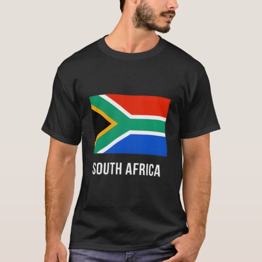 Zuid-Afrika Vlag Zuid-Afrikaans T-shirt (Voorkant)