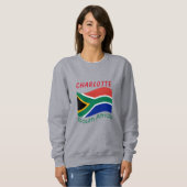 Zuid-Afrika Vlag Zweatshirt Trui (Voorkant volledig)
