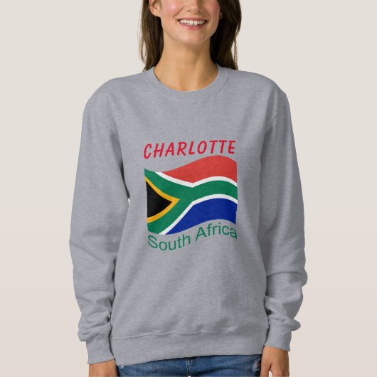 Zuid-Afrika Vlag Zweatshirt Trui (Voorkant)