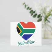 Zuid-Afrika - Vlaggenhart Briefkaart (Staand voorkant)