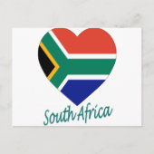 Zuid-Afrika - Vlaggenhart Briefkaart (Voorkant)