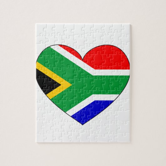 Zuid-Afrika - Vlaggenhart Legpuzzel (Verticaal)