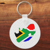 Zuid-Afrika - Vlaggenkaart, volledig formaat Sleutelhanger (Voorkant)