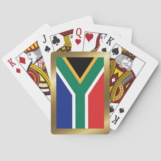 Zuid-Afrika - Vlaggenspeelkaarten Pokerkaarten (Achterkant)