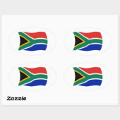 Zuid-Afrika Vlaggensticker Ovale Sticker (Vel)