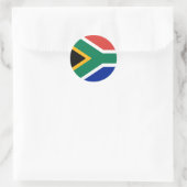 Zuid-Afrika Vlaggensticker Ronde Sticker (Tas)