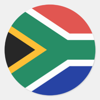 Zuid-Afrika Vlaggensticker Ronde Sticker