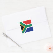 Zuid-Afrika Vlaggensticker Vierkante Sticker (Envelop)