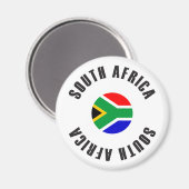 Zuid-Afrika Vlaggenwiel Magneet (Voorkant / Achterkant)
