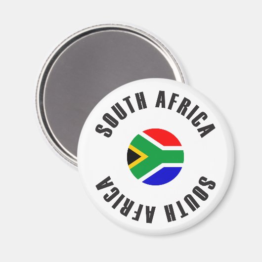 Zuid-Afrika Vlaggenwiel Magneet (Voorkant / Achterkant)