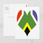 Zuid-Afrika vlaghart - Bokke Briefkaart (Voorkant / Achterkant)