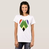 Zuid-Afrika vlaghart - Bokke T-shirt (Voorkant volledig)