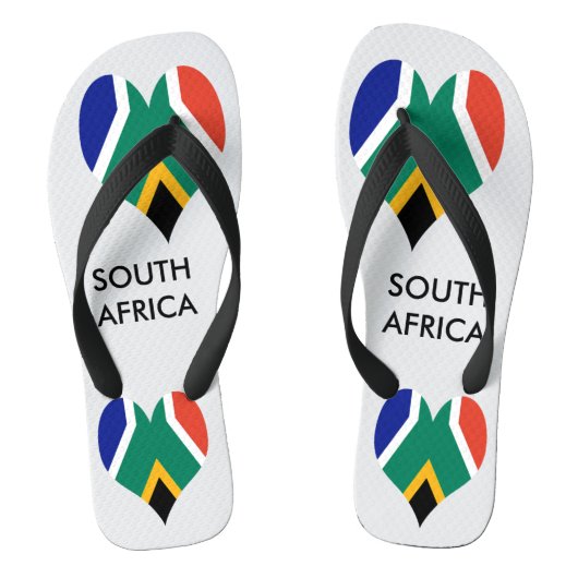 Zuid-Afrika vlaghart - Bokke Teenslippers (Voetbed)