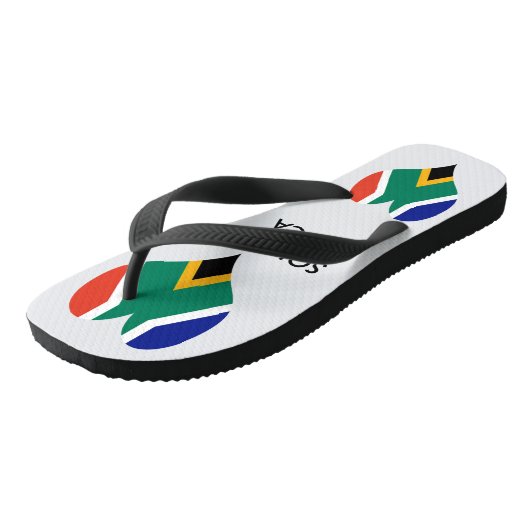 Zuid-Afrika vlaghart - Bokke Teenslippers (Schuin)