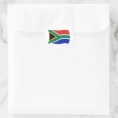 Zuid-Afrika Vlagsticker Ronde Sticker (Tas)