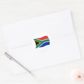 Zuid-Afrika Vlagsticker Ronde Sticker (Envelop)
