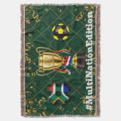 Zuid-Afrika Voetbal | 2026 Global Games Goud Blank Deken (Voorkant Verticaal)