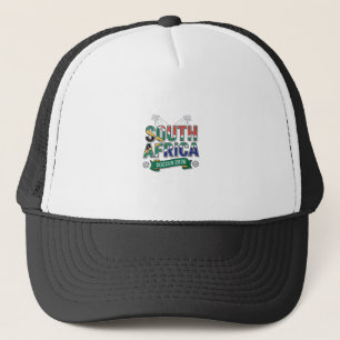Zuid-Afrika Voetbal 2026 Voetbal Vet Land Typog Trucker Pet