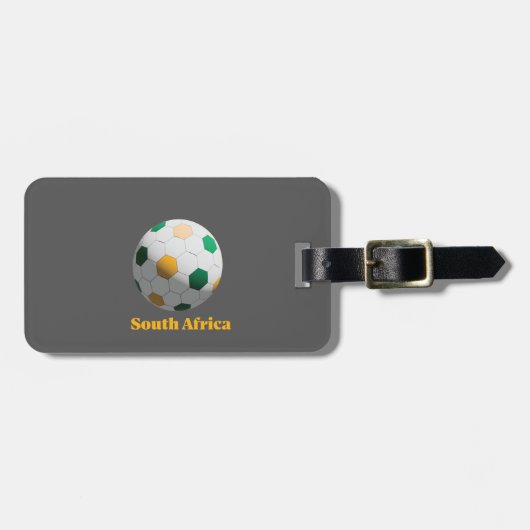 Zuid-Afrika Voetbal Bagagelabel (Voorkant horizontaal)