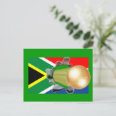 Zuid-Afrika Voetbal Briefkaart (Staand voorkant)