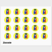Zuid-Afrika Voetbal goodies voor fans Ronde Sticker (Vel)