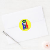 Zuid-Afrika Voetbal goodies voor fans Ronde Sticker (Envelop)