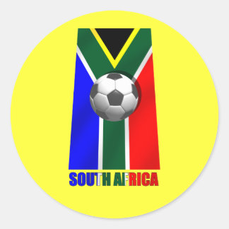 Zuid-Afrika Voetbal goodies voor fans Ronde Sticker