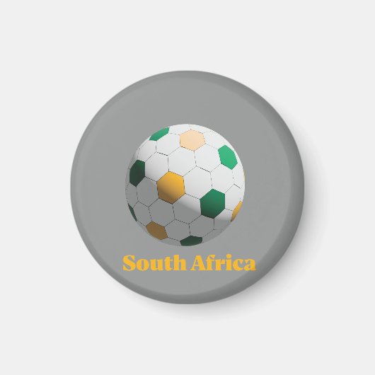 Zuid-Afrika Voetbal Magneet (Voorkant)