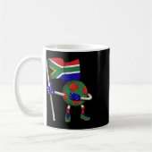 Zuid-Afrika Voetbalshirt Afrika Vlag Voetbal Da Koffiemok (Links)