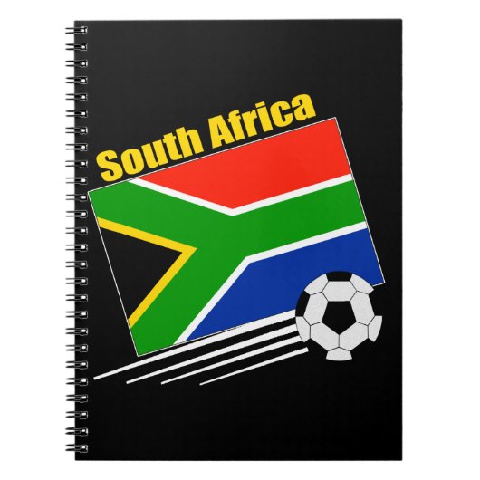 Zuid-Afrika Voetbalteam Notitieboek (Voorkant)