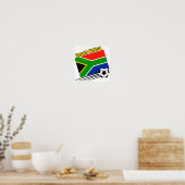 Zuid-Afrika Voetbalteam Poster (Keuken)