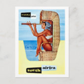 Zuid-Afrika, vrouw met dourbin, , reizen Briefkaart (Voorkant)