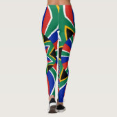 Zuid-Afrika vrouwen mode multi-kleuren design Leggings (Achterkant)