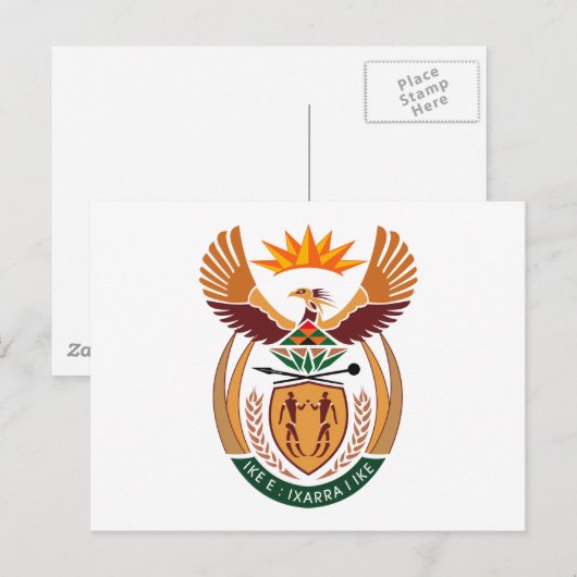 Zuid-Afrika Wapenmunt Briefkaart (Voorkant / Achterkant)