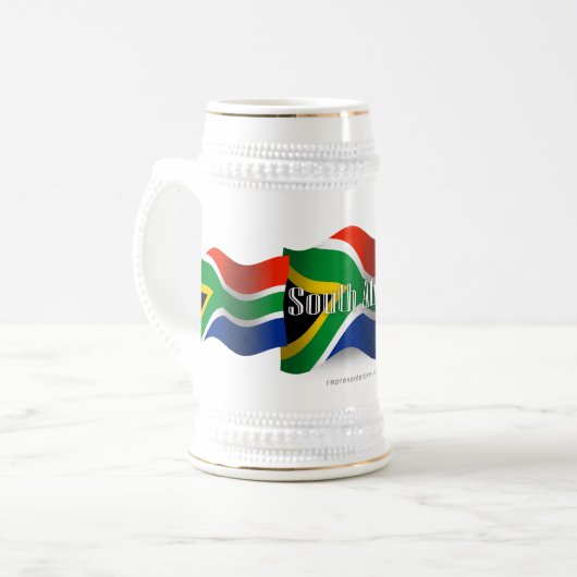 Zuid-Afrika Wavevlag Bierpul (Voorkant links)