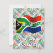 Zuid-Afrika Wavevlag Kaart (Voorkant)