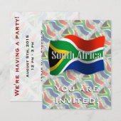 Zuid-Afrika Wavevlag Kaart (Voorkant / Achterkant)