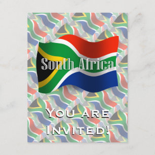 Zuid-Afrika Wavevlag Kaart
