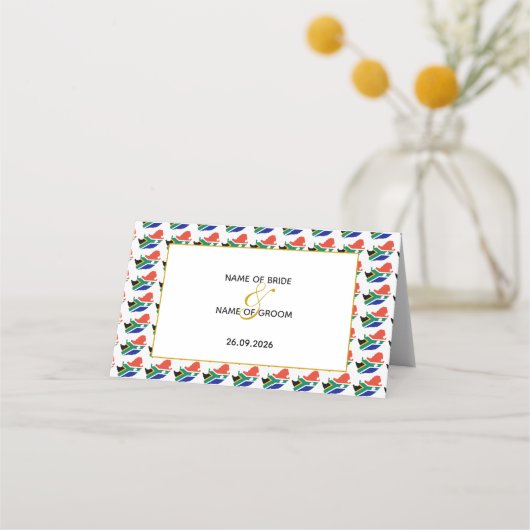 ZUID-AFRIKA Wedding Celebration Christelijk Plaatskaartje (Achterkant)