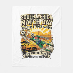 Zuid-Afrika Wedstrijd Dag Skelet Aanvaller Naties  Fleece Deken
