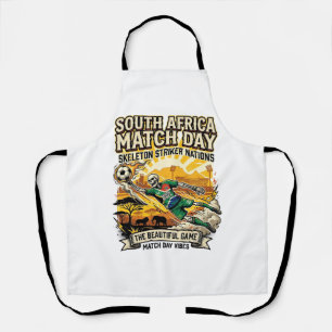 Zuid-Afrika Wedstrijd Dag Skelet Aanvaller Naties Schort