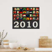 Zuid-Afrika Wereld 2010 Poster (Keuken)