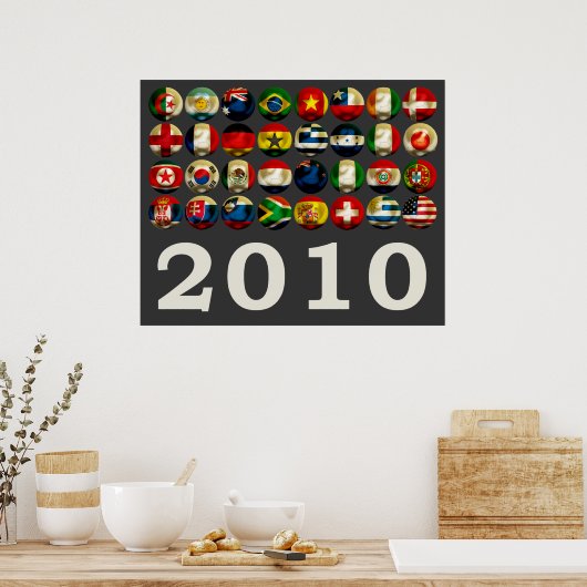 Zuid-Afrika Wereld 2010 Poster (Keuken)