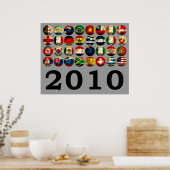 Zuid-Afrika Wereld 2010 Poster (Keuken)
