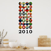 Zuid-Afrika Wereld 2010 Poster (Keuken)